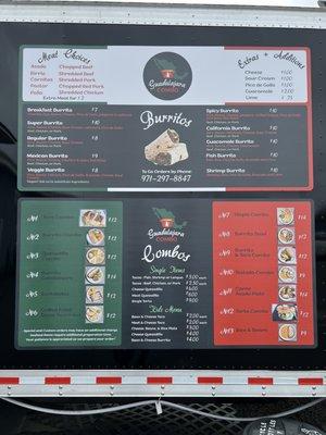 New menu! Same great place! Best burritos in town! Definitely worth the stop!