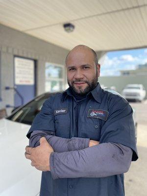 Xavier, our newest euro tech, is also trained to service Bentley's.