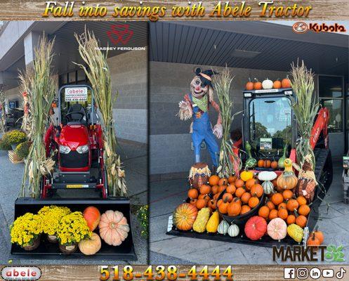 Check out Market 32's Festive display with our Kubota and Massey Ferguson machines!