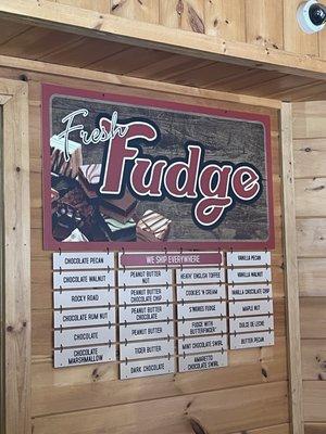 Fresh fudge flavors