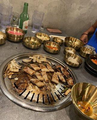 Pork belly,,side dishes