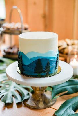 Pacific NW themed cake