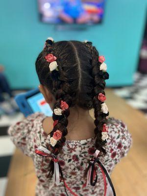 Lupita braided my daughters hair she was so patient and made her feel special with all the extra details.