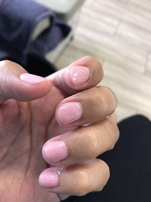 Gel nails done by Jennifer! Great job and sweet lady to chat with.