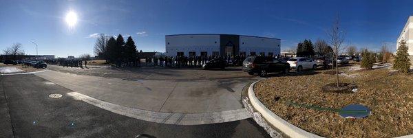 Panorama of the 7+ hour line on 1/1/2020, it disappears on the right.