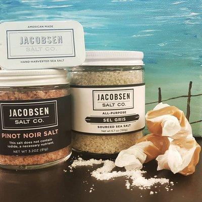 Jacobsen Salt Co of Oregon, the only North American company producing sea salt from the Pacific Ocean.  Infused and sourced salts, and more.