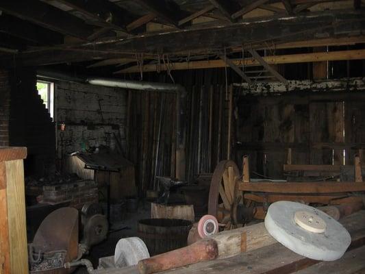 inside the wagon shop