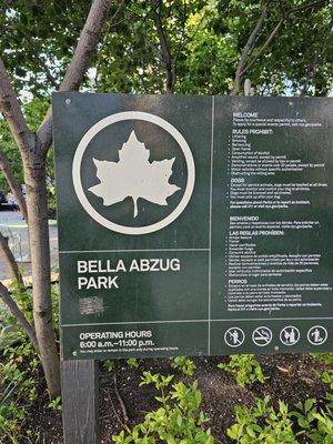 Bella Abzug Park