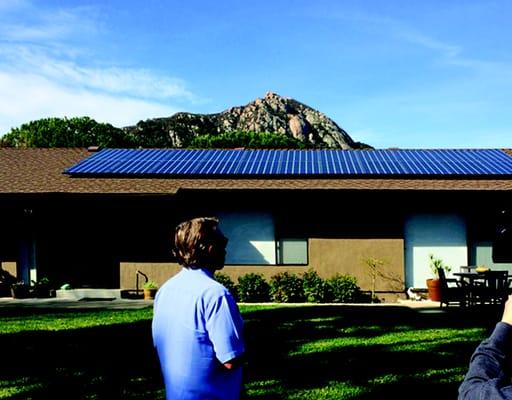 Residential solar energy system in San Luis Obispo.