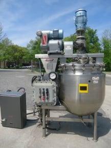 150 GALLON GREERCO STAINLESS STEEL "AGI-MIXER" VACUUM KETTLE, EXPLOSION PROOF