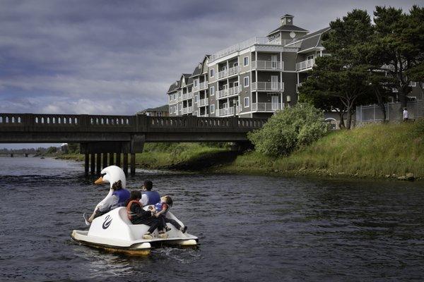 Rivertide Suites, located along the Necanicum River in Seaside, OR