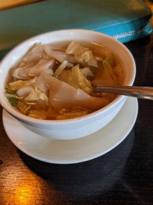 Chicken wonton soup.