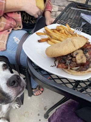 Miners Burger with gluten free bun