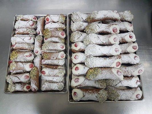 If you need any sweet this are home made Italian Cannoli. Only at Vesuvio's catering.