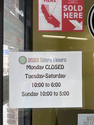 Store hours