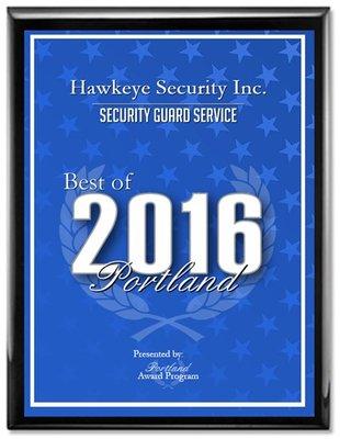 2016 Best of Portland - Security Services