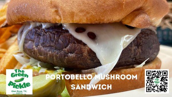 Vegetarian Portobello Sandwich (cheese optional)