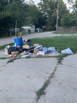 paid $15 additional for trash service which was never received