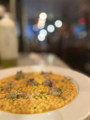 Fregola & Red Snapper Tartare