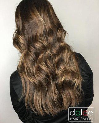 Dolce Hair Salon Soft Dimensional Hair Color With Long Layers