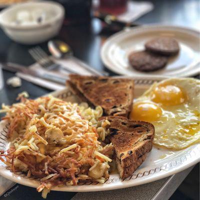 All American breakfast like under $8