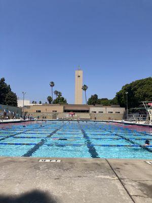 Lap swim on Sundays.