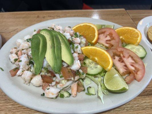 Plate to make your Ceviche Tostadas