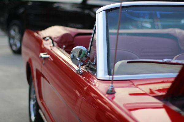 Ford Mustang Classic Car Convertible 1965 Red