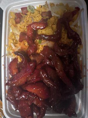 C8. Boneless Spare Ribs Combo Plate