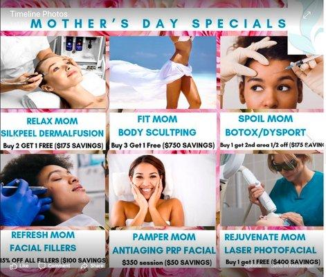 Mother's Day Specials going on now!