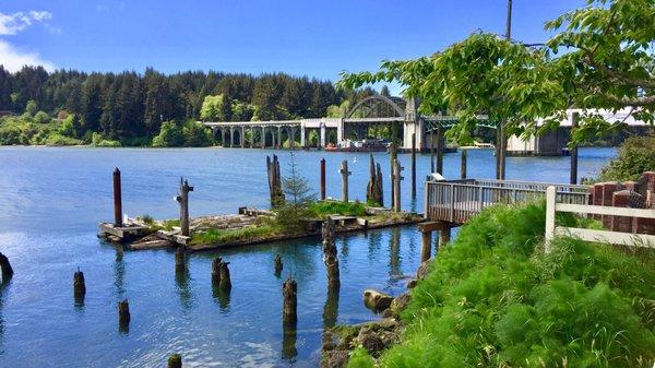 Enjoy a glorious view of the Siuslaw River from our cozy deck.