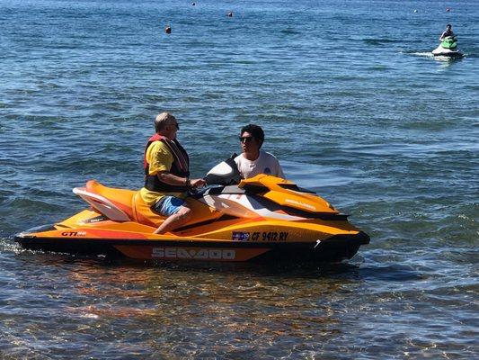 Great jet-ski at Tahoe Aquatic Center--North Shore, Tahoe!!!!