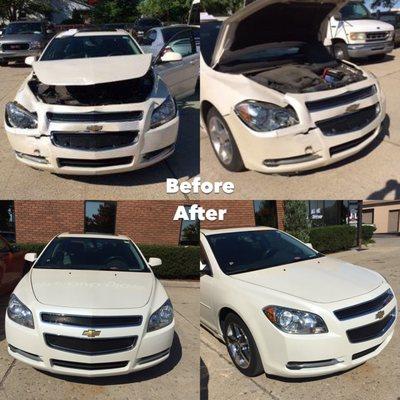 Before & After of 2010 Chevy Malibu