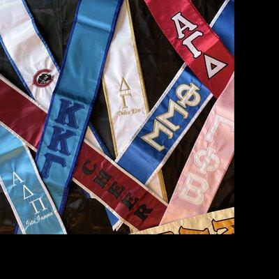 Did you know we make custom graduation stoles? We do! Give us a call and let us help you, your club, organization, and/or school out.