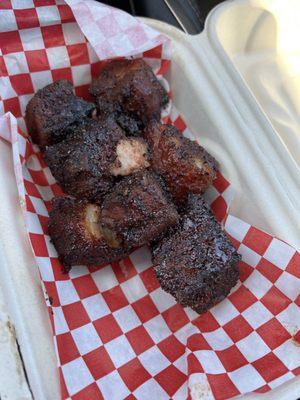 Pork belly burnt ends. Fantastic.