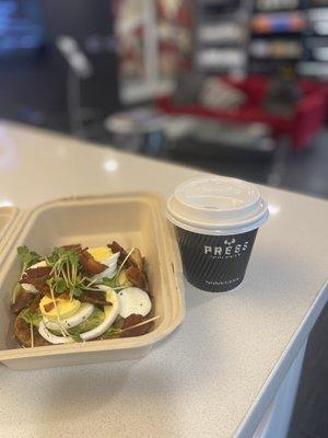 Avocado toast & chai latte