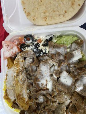 Chicken/Lamp Gyro Platter