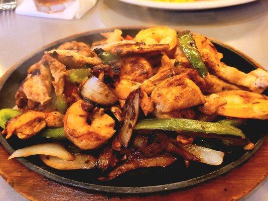 Chicken and shrimp fajita - ordering the fajitas here are always a must!