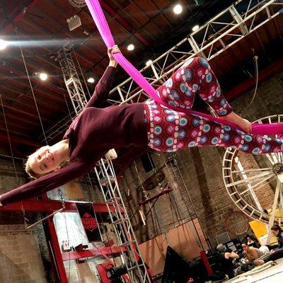 Private aerial silks lesson - incredible.