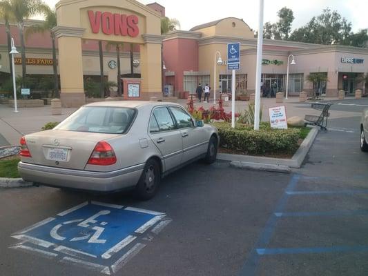 Only one (1) handicap spot per row, and they are not even on every row. I am going to write a letter to the ADA to complain about this.