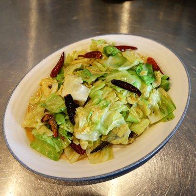 Stir-fried Spicy Cabbage (Vegan) 火爆高丽菜