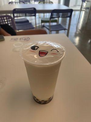 Coconut Smoothie with honey boba