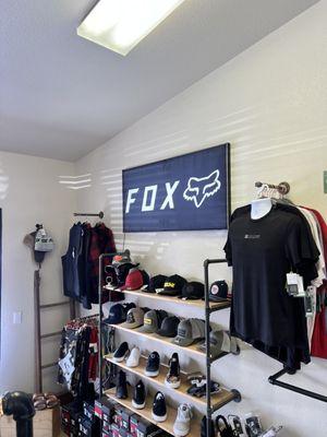 Authorized dealer for Fox Racing Apparel