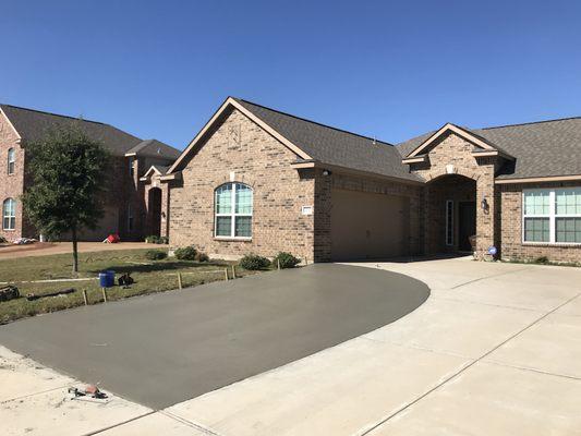 Driveway extension in Red oak tx.