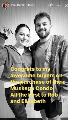 First time home buyers purchased a condo in Muskego