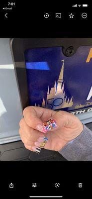 Nails done by Amy for Disney World !