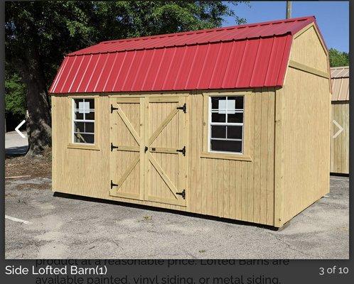 Wood storage sheds