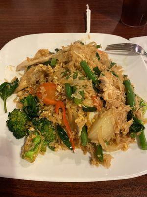 Chicken & vegetable Basil Fried Rice