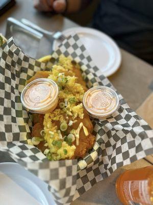 Tostones (Curry Aioli)