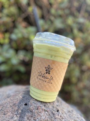 Iced Lavender matcha